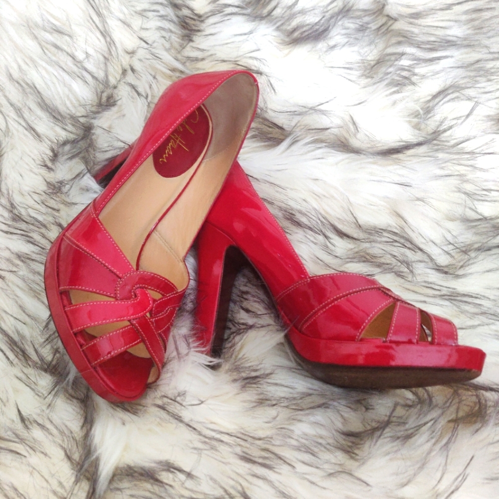 Cole Haan Patent Leather Red Heels